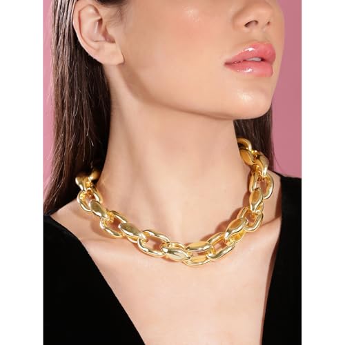 Image of Rubans Demi Fine Stainless Steel Necklace Chain Link Gift for Women & Girls