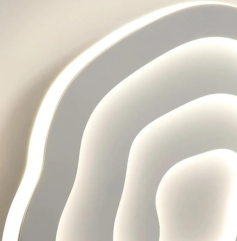 Plafonnier LED nuage 60cm dimmable pour éclairage de salon et chambre moderne