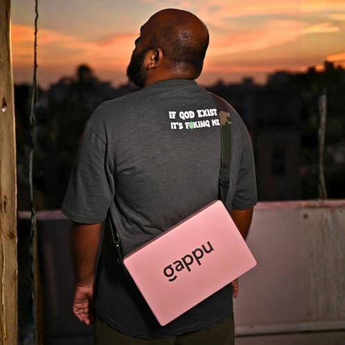 Image of JamBox with Strap - Baby Pink | Compact Hand Drum with Rich Bass & Adjustable Snare | Portable Percussion Acoustic Musical Instrument | Ideal for Travel Beat Box & Jamming Sessions