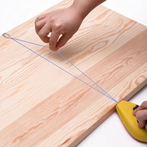 Kit Jogo Marcação Linha Giz 15m Azul Pedreiro Gesseiro Com Nível | Fertak