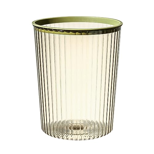 Caneca de basura transparente rectangular 10 litros verde