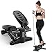 ETE ETMATE Mini Stepper Fitness,hogar Stepper Fitness,Stepper Cardio Fitness Máquina Step con Bandas de Resistencia, LED Pantalla Datos de Ejercicio,Usado para Pérdida de Peso aeróbica Ejercicio