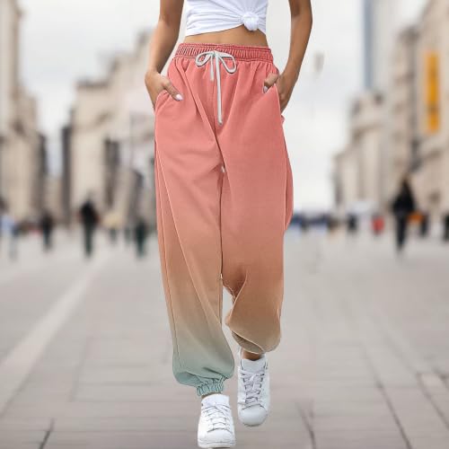 Baggy Plus Size Sweatpants For Women Pull On Lightweight Oversized Joggers - image 2