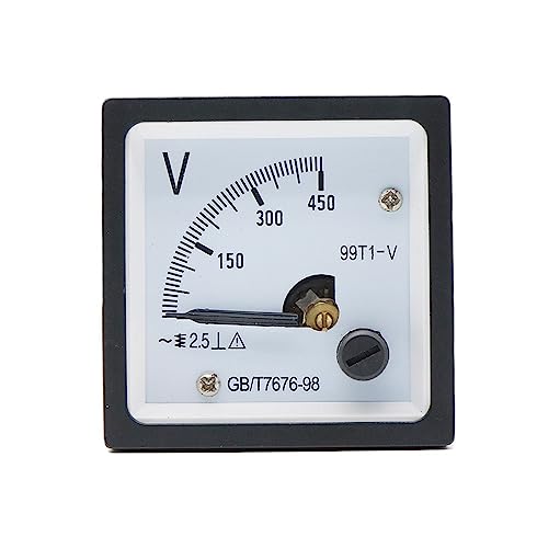 Voltmètre CA 250V à pointeau MOBYAT jauge analogique 48x48mm haute visibilité