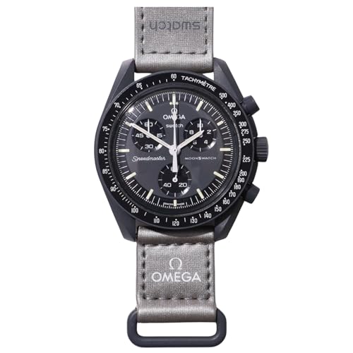 Image of Omega x SWATCH Mercury Watch, Omega Swatch Collaboration, Authentic Product, Box with Shopper, Speedmaster Model, Mission Waterproof, MoonSwatch