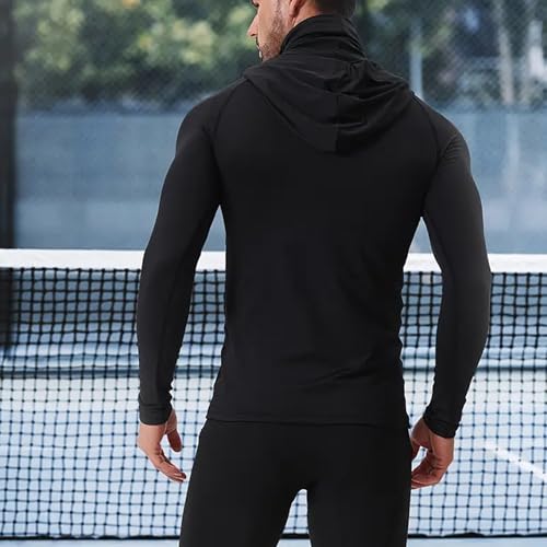 Sun Shirts for Men Lightweight UPF 50+ Long Sleeve Fishing Shirt with Mask Dry Fit Performance UV Neck Gaiter Hoodies3