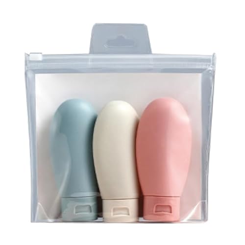 トラベルボトル 60ml 3本セット 小分け 詰め替え シャンプーボトル トラベルセット トラベルグッズ ボトル シャンプーボトル ポーチ 仕事 旅行 持ち運び シリコンボトル 防水 クリアポーチ付