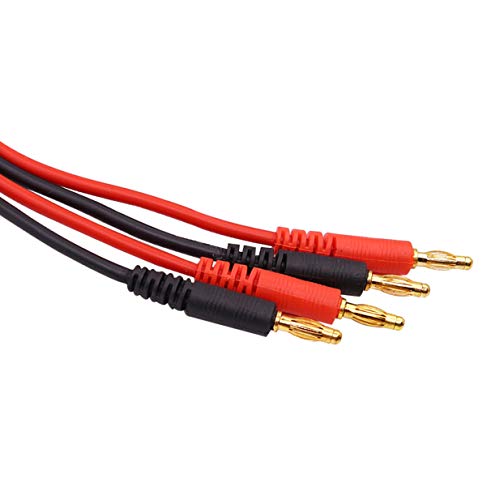 Cable de carga Tamiya a Banana 4.0mm robusto con aislamiento 3