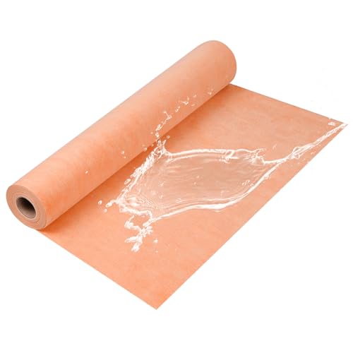 Professional Waterproof Membrane for Shower, 3.77ft x 29ft 108sq ft Underlayment Shower Membrane 20mils Thickness Waterproofing Polyethylene Fabric for Tiles, Shower Walls, Bathroom Floors