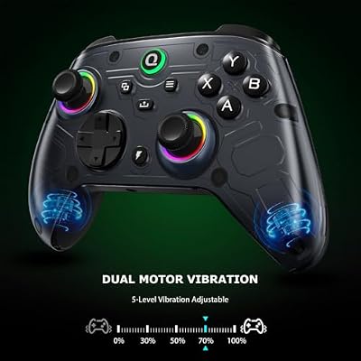 QRD FERROX M5 Wireless Controller for Xbox Series X|S,One,Switch,PC,Xbox Controller with 2.4Ghz USB Dongle,Hall-Effect Anti-Drift,Flexible Macro Recording,Turbo