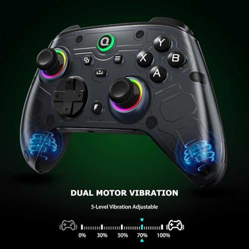 QRD FERROX M5 Wireless Controller für XBOX Series X/S, XBOX ONE, PC, mit 2,4-GHz-USB-Dongle, flexibler Makroaufzeichnung, Turbo