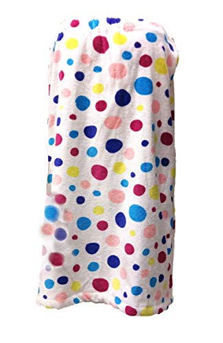 Plush Women Spa Wrap Beach, Swimming Pool, Shower, Bath and Travel - Multi-Color
