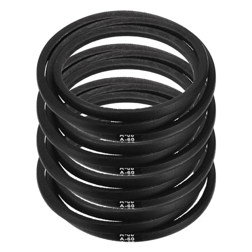Image of uxcell 4pcs A60 or 4L620 Classic Wrapped Rubber V-Belt, 60 inch(1525mm) Inside Circumference, A Profile V Belt