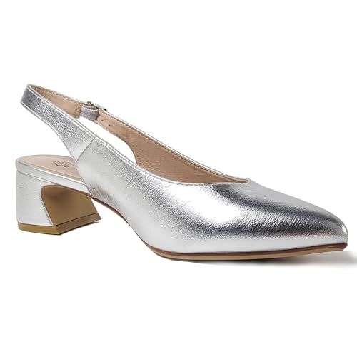 Women's High Heels Pointed Sling Low Heels Dress Bride Wedding