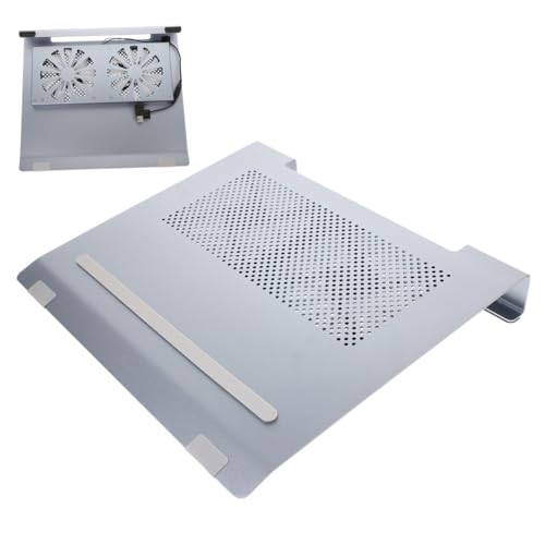 Base para portátil aluminio con ventilador LED silencioso miniatura 3