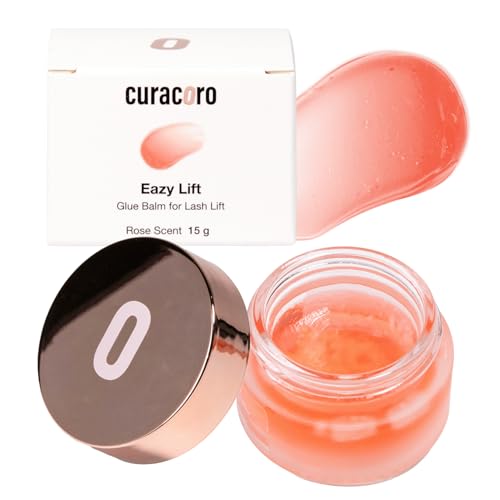 Curacoro Eazy Lash Lift Glue Balm 15g Nourishing Lash Lift Adhesive Rose