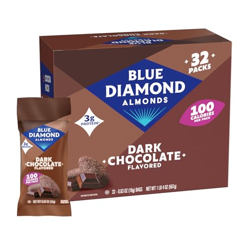 Blue Diamond Almonds Dark Chocolate Cocoa Dusted 100 Calorie Packs