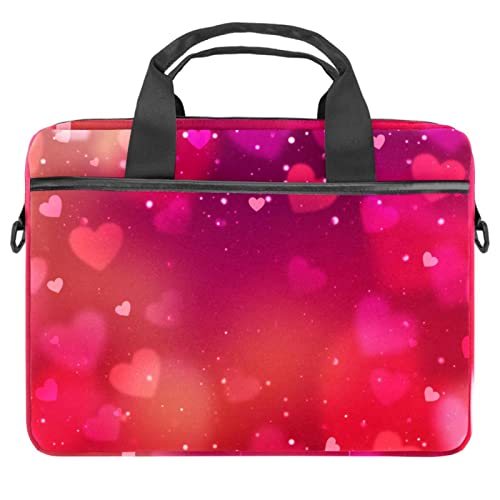 Sacoche ordinateur portable 13-14.5 pouces antichoc à motif cœur floral