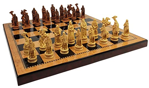 Set de ajedrez vikingo Norse Viking con tablero de 18 pulg miniatura 2