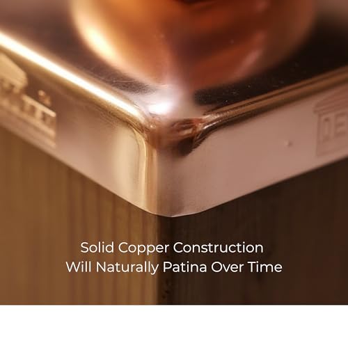 Tapa de bola de cobre de 8,9 cm para decorar postes de madera en terrazas y porches 4