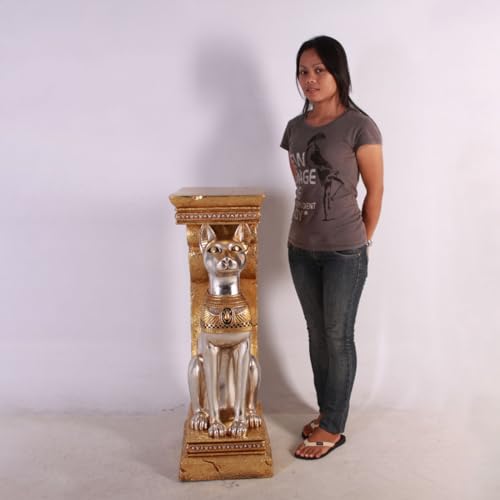Estatua de Gato Bastet Egipcio a tamaño real miniatura 3