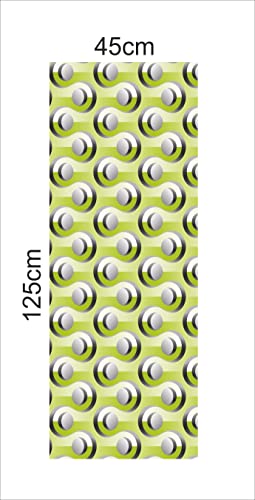 Image of CABANA HOMES Wall Stickers DIY Decal 3D Wallpaper for Wall (45 x 125 cm, 2 Rolls) (12 sq. ft) Decorative Self Adhesive Bedroom Living Room Furniture Wardrobe, Green
