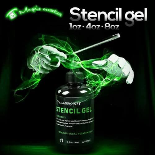 Miniatura 2 de Illusionist Tattoo Stencil Transfer Gel Solution- Produce plantillas oscuras y limpias - Dura todo el día (1 onza)
