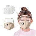 Yinella Kids Cute Washable Reusable Face Bandanas Detachable Eyes Shield Protective Childrens Mouth Cloth Cover Outdoor School
