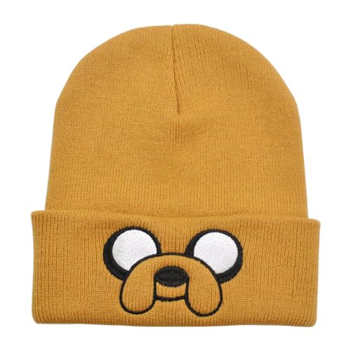 UBBY Adventure Time Beanies Hat Simplicidad Gorro de Punto para Unisex Invierno Diario Gorro de Punto Regalos para Niños Niños Niñas, Amarillo, M