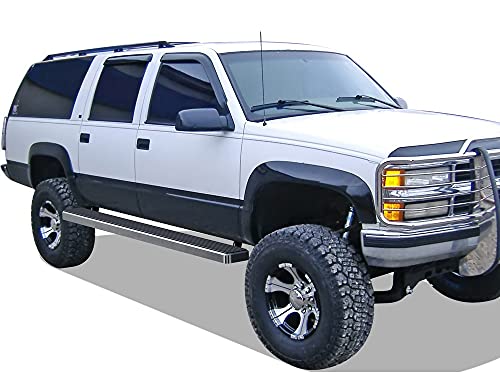 Estribos de acero inoxidable APS Premium 5in para Chevy Suburban 92-99 miniatura 2