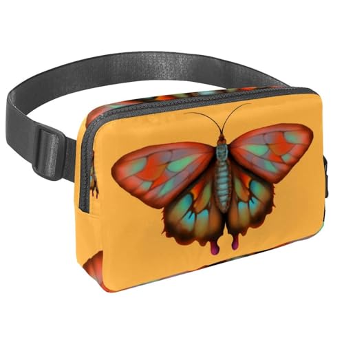 Sac banane imperméable pour homme et femme avec sangle réglable pour la course à pied, l'entraînement, les voyages, texture peau de serpent, Multicolore 17., Taille unique, Organiseur de sac