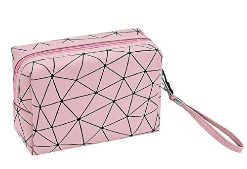 Cosmetic Bag Women's Makeup bag Waterproof Toiletry bag Brushes Bag (A/Pink)