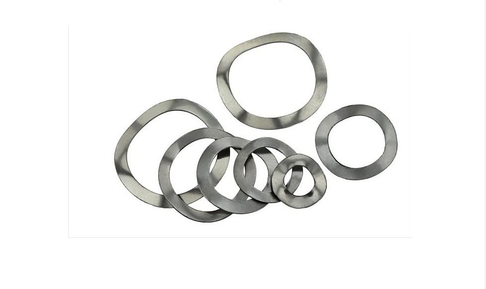 50pcs/Set 16 X 21mm Stainless Steel 304 Spring Wave Washer Thickness 0.5mm Gasket Tools