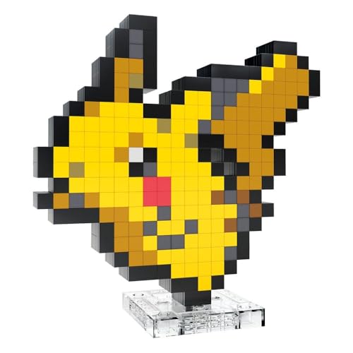 Personaggio Pikachu da costruire basato sulla Pokémon Pixel Art con licenza ufficiale