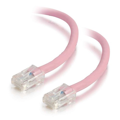 Image of C2G / Cables To Go 00950 Cat5e Cable - Non-Booted Unshielded Ethernet Network Patch Cable, Pink (6 Inches)