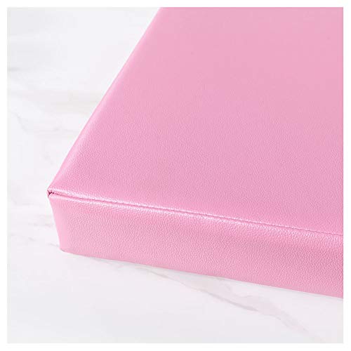 Coussin de banc rose 120x30x5cm avec fond antidérapant wangk