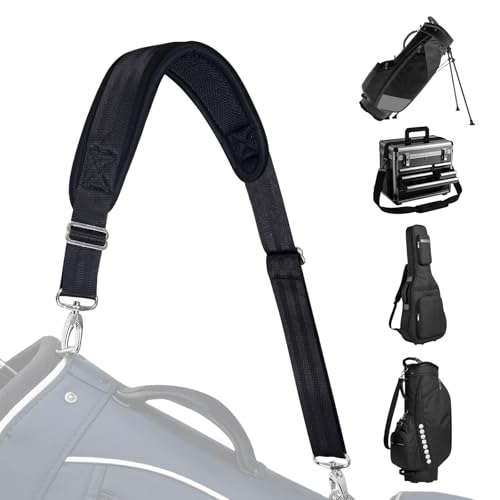 Image of Shoulder Strap for Bag Universal Replacement 58 inch /67 inch Fixed Padded Adjustable Buckle Heavy Duty Shoulder Strap