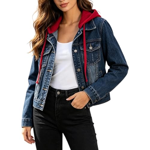 Chaqueta vaquera para mujer cazadora denim cazadora tejana casual