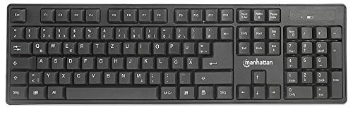 Manhattan-Products Wireless Desktop Set - PC Funkmaus & Funktastatur, Gaming Mouse, Tastatur, Maus, USB-Funkempfänger, Computer, Zubehör - Schwarz – Bild 3