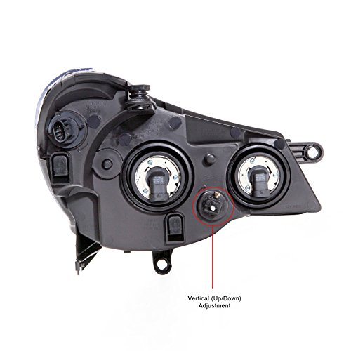 Headlightsdepot Chrome Housing Halogen Headlights Compatible With Chrysler Sebring 2007-2010 4 Door Sedan Includes Left Driver And Right Passenger Side Headlamps #TOP1