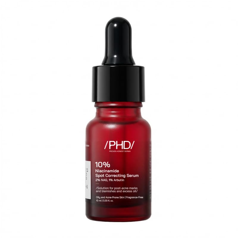 Image of /PHD / 10% Niacinamide Spot Correcting Serum | Niacinamide for Oily Skin, Acne Scars & Enlarged Pores | Face Serum for Acne-Prone Skin with 2% NAG | Fades Marks, Controls Oil I 10ml
