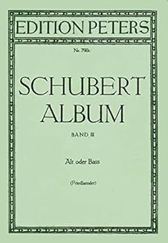 Sheet music Schubert Album Band III Alt Oder Bass Book