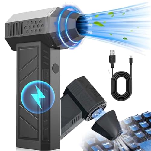 Ptvvztv エアブラスター2.0、Hydrayne Air Blaster 2.0、Hydraynexファン、エアブラスター130000RPMコードレスジェットドライターボエアブロワー、電動エアダスター-3ギア調整可能(1個)。