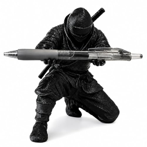 Image of Resin Pen Stand - Medieval‑Themed Black Finish Desk Organizer, Compact 9 cm Pen Holder for Office, Home & Study, Cool Gadget for Desk Organization, Stylish Resin Pen Holder - 1 Count