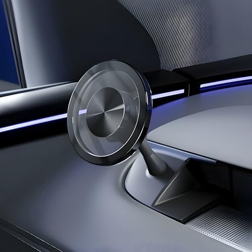 CLEARNEXT MagSafe Phone Mount for Tesla Model Y Juniper 2026 & Model 3 Highland 2024-2025 | Dashboard Vent Holder | OEM Fit, Minimalist Design