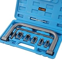 Ventilfederspanner 10-teiliges Kit 5 in 1 tragbar für Autos Vans Fahrzeuge Motorräder Benzin- und Dieselmotoren Werkstatt-Reparatur-Werkzeug-Set KATSU 450340