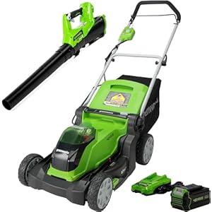 Greenworks 40V 17 inch Cordless Lawn Mower,Tool Only, MO40B01