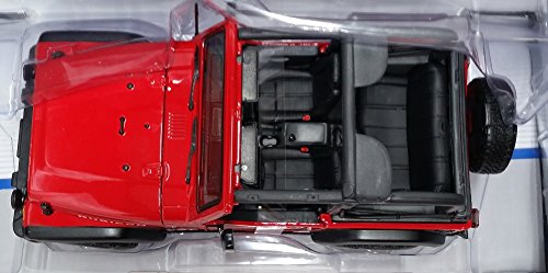 Maisto Jeep Wrangler Rubicon 1:18 rojo miniatura 4
