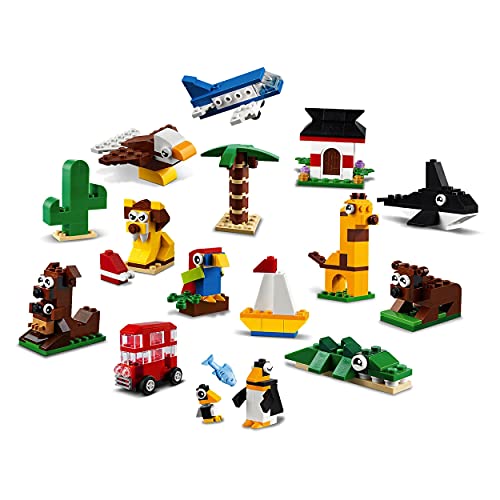 LEGO 11015 Classic Einmal um die Welt Steine, Spielzeug für Kleinkinder ab 4 Jahre mit Bausteinen und baubaren Tieren – Bild 3