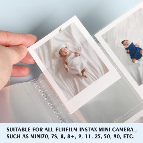 eTone 2 Pack 320 Pockets Mini Photo Album 2x3 Inch Pictures for Fujifilm Instax Mini 7s 8 9 11 25 26 40 50s 70 90 Instant Camera,Polaroid Snap SnapTouch PIC-300 Z2300(Transparent Cover) - Image 4